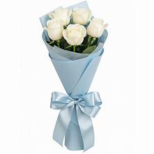 Букет 5 Белых роз Проуд в Ефимово