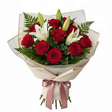 Букет цветов из:  Лилии и Розы #REPLACE_PRED# Ефимово