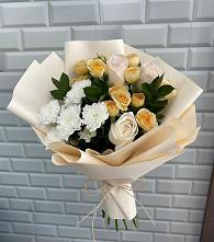 Букет цветов из:  Розы и Хризантемы в Ефимово