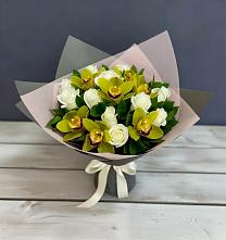 Букет цветов из:  Орхидеи и Розы в Ефимово