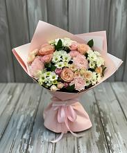 Букет цветов из:  Гвоздики, Розы и Хризантемы в Ефимово