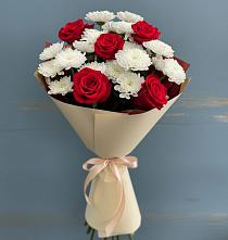 Букет цветов из:  Розы и Хризантемы #REPLACE_PRED# Ефимово
