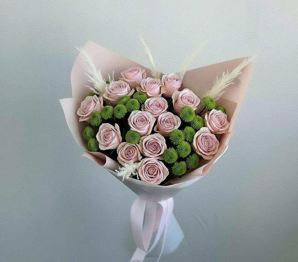 Букет цветов из: Розы и Хризантемы в Ефимово