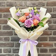 Букет цветов из:  Лизиантусы и Розы #REPLACE_PRED# Ефимово