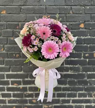 Букет цветов из:  Герберы и Хризантемы в Ефимово