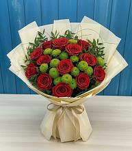 Букет цветов из:  Розы и Хризантемы в Ефимово