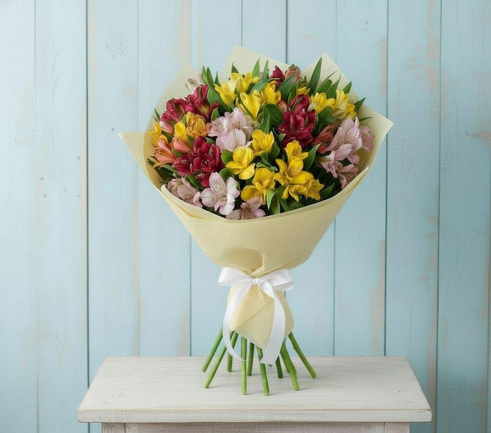 Букет цветов из: Альстромерии в Ефимово
